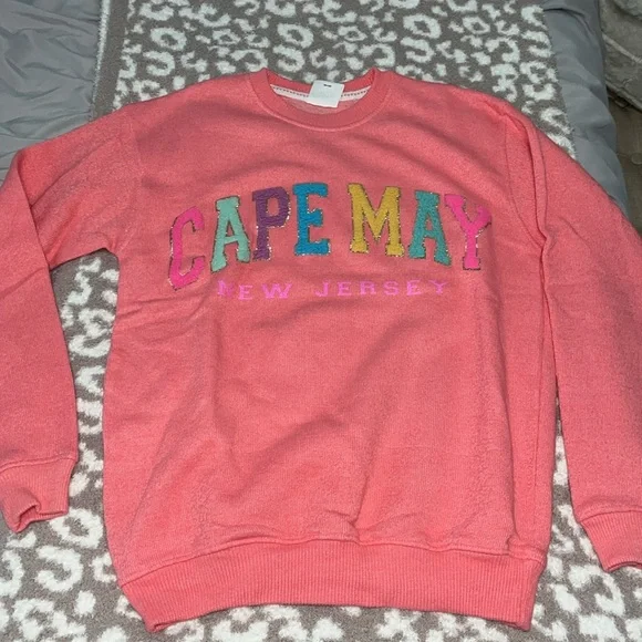NWOT Cape May New Jersey Pastel Colored Sweatshirt - Picture 2 of 6